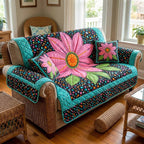 Boho Petals Sofa Cover