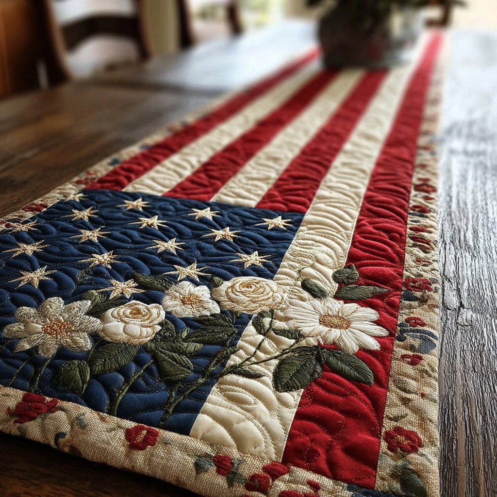 Bold Blossom Table Runner