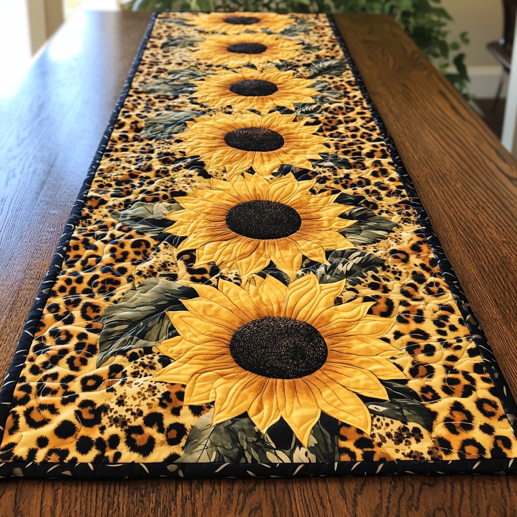 Bold Blossoms Table Runner