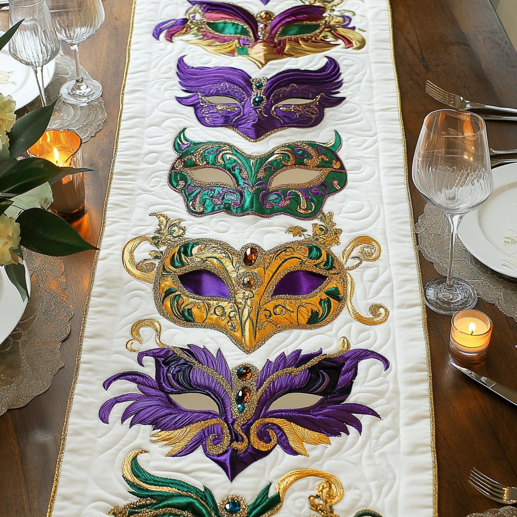 Bold Masquerade Table Runner