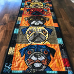 Bold Pug Artwork Table Runner