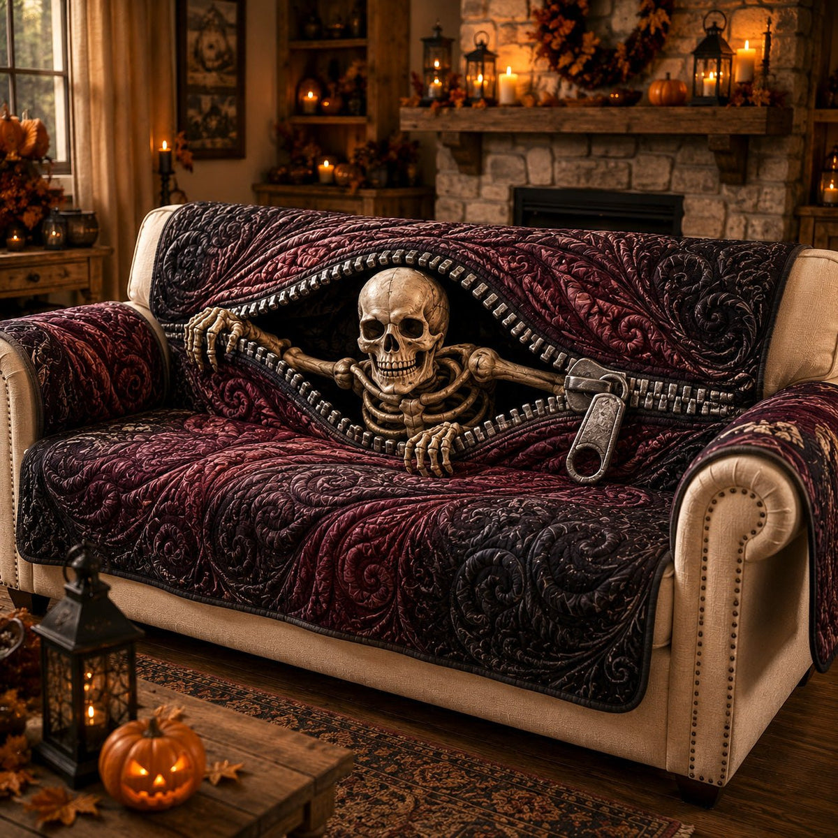 Bone Embrace Sofa Cover