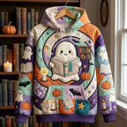 Reading Ghost Pumpkin Bats hoodie, all-over print
