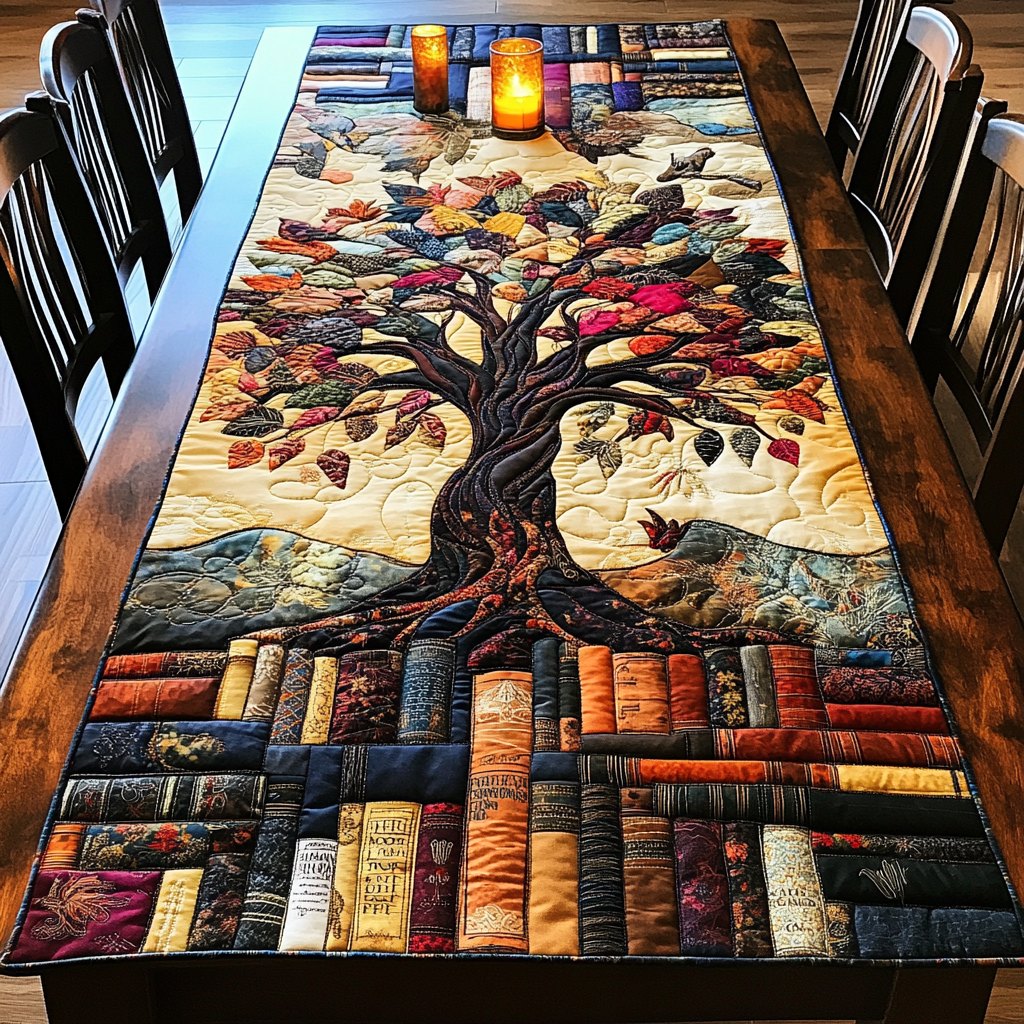 Book Roots Table Runner