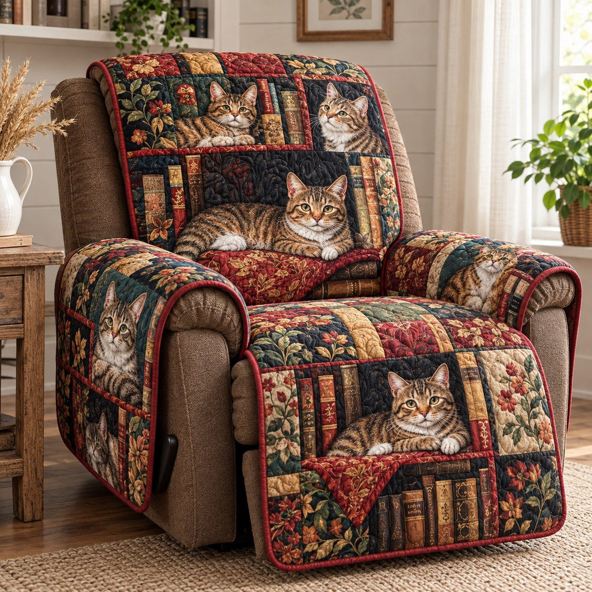 Bookshelf Cat Patch Sofa Cover