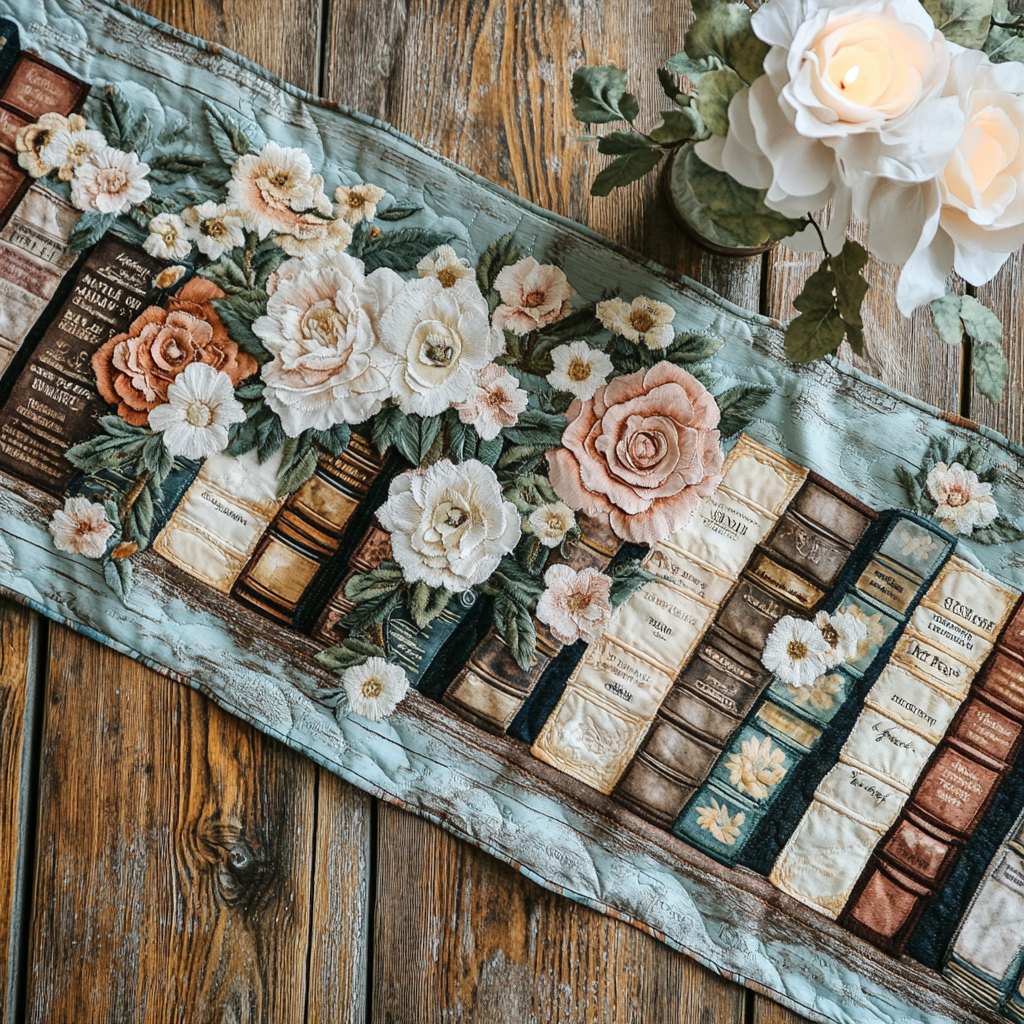Bookshelf Dreams Table Runner