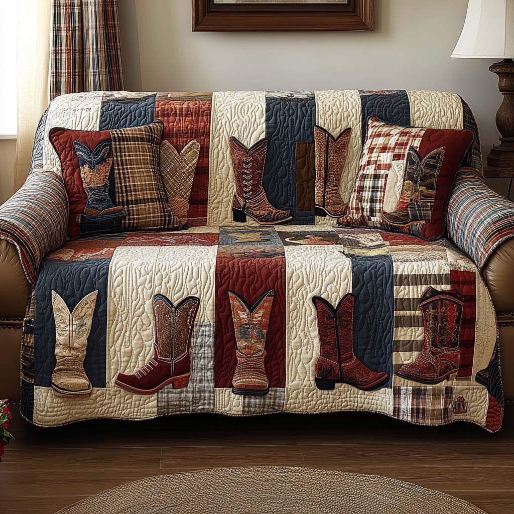 Boot Scooting Sofa Cover