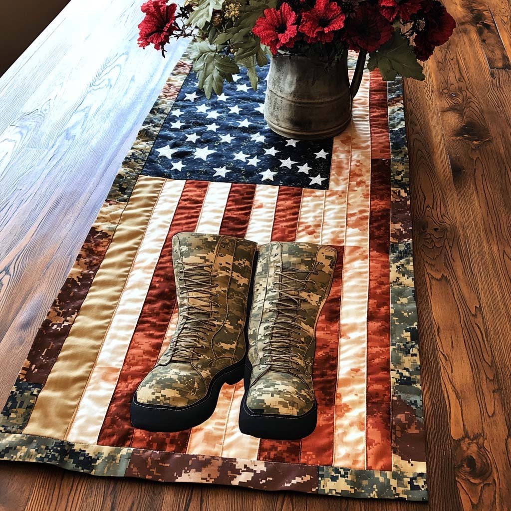 Boots of Honor Table Runner