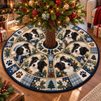 Border Collie Christmas Memories Christmas Tree Skirt