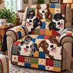 Border Collie Patchwork Sofa Cover