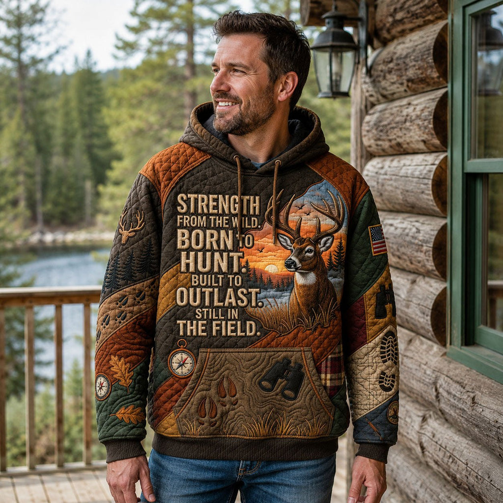 Born To Hunt hoodie, all-over print