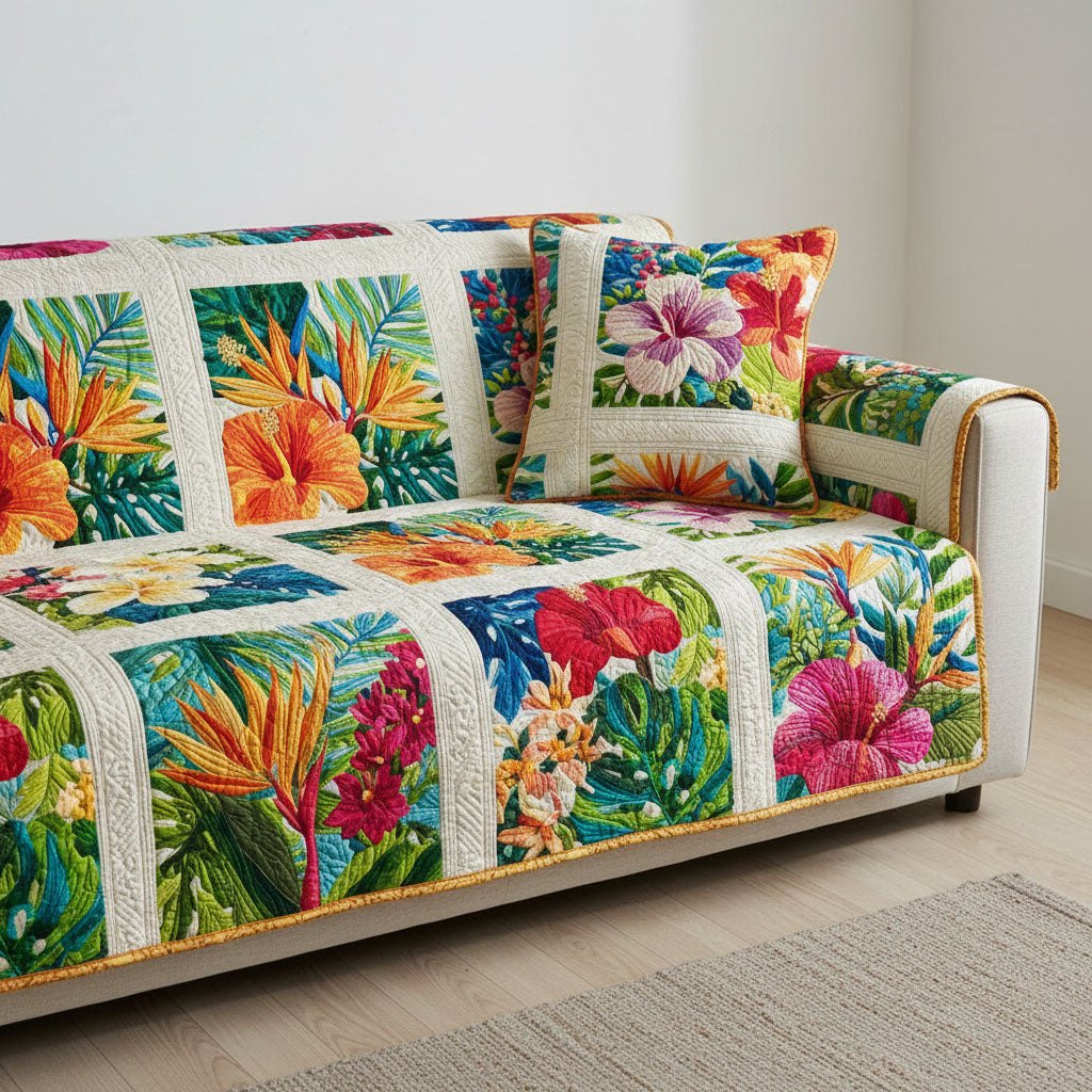 Botanical Charm Sofa Cover