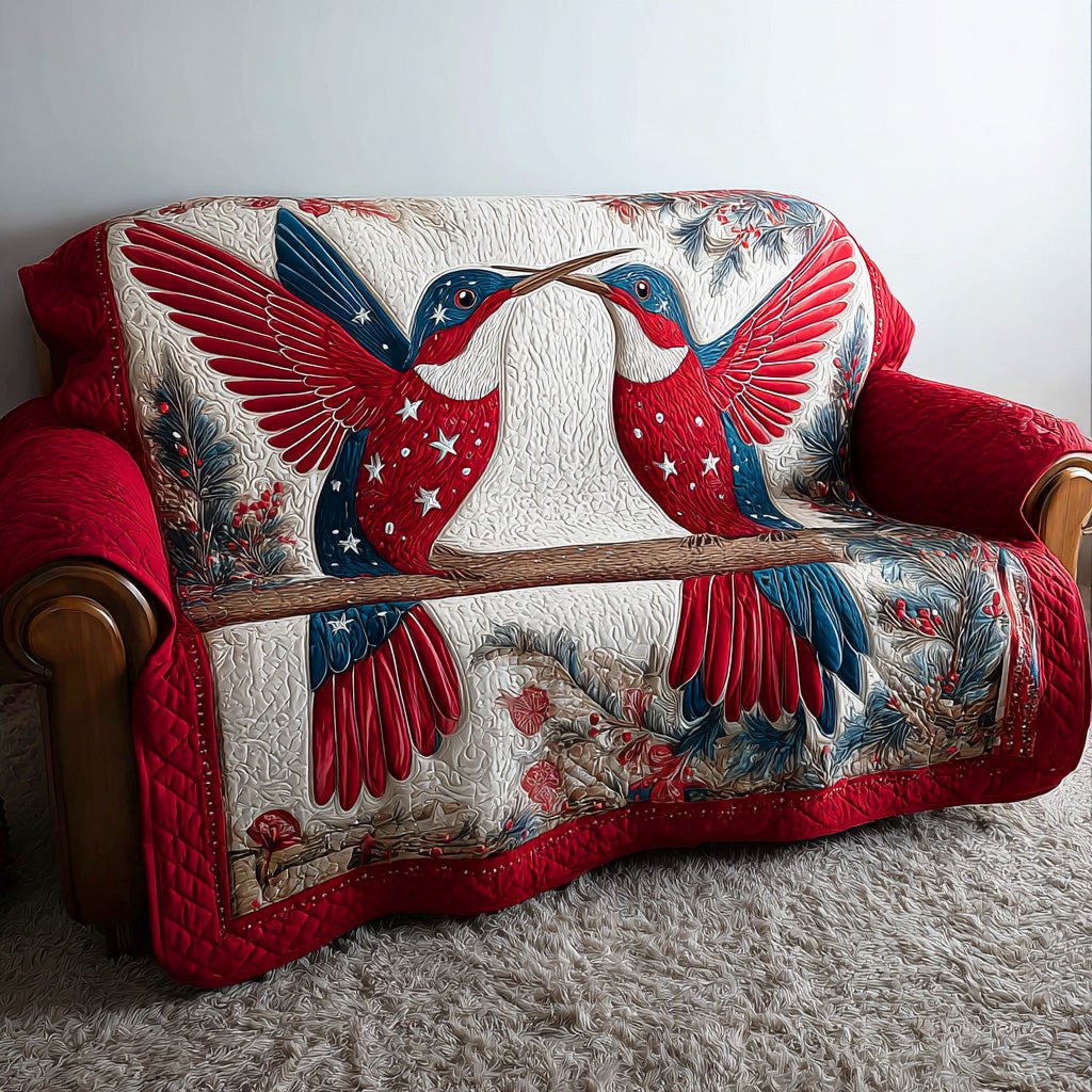 Brave Hummingbirds Sofa Cover