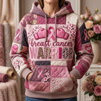 Breast Cancer Warrior hoodie, all-over print