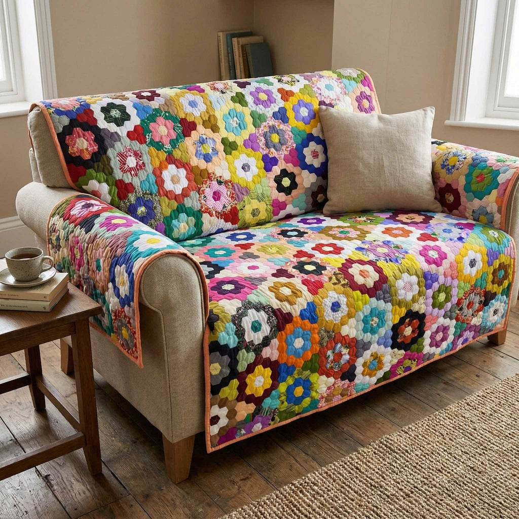 Bright Bouquet Sofa Cover