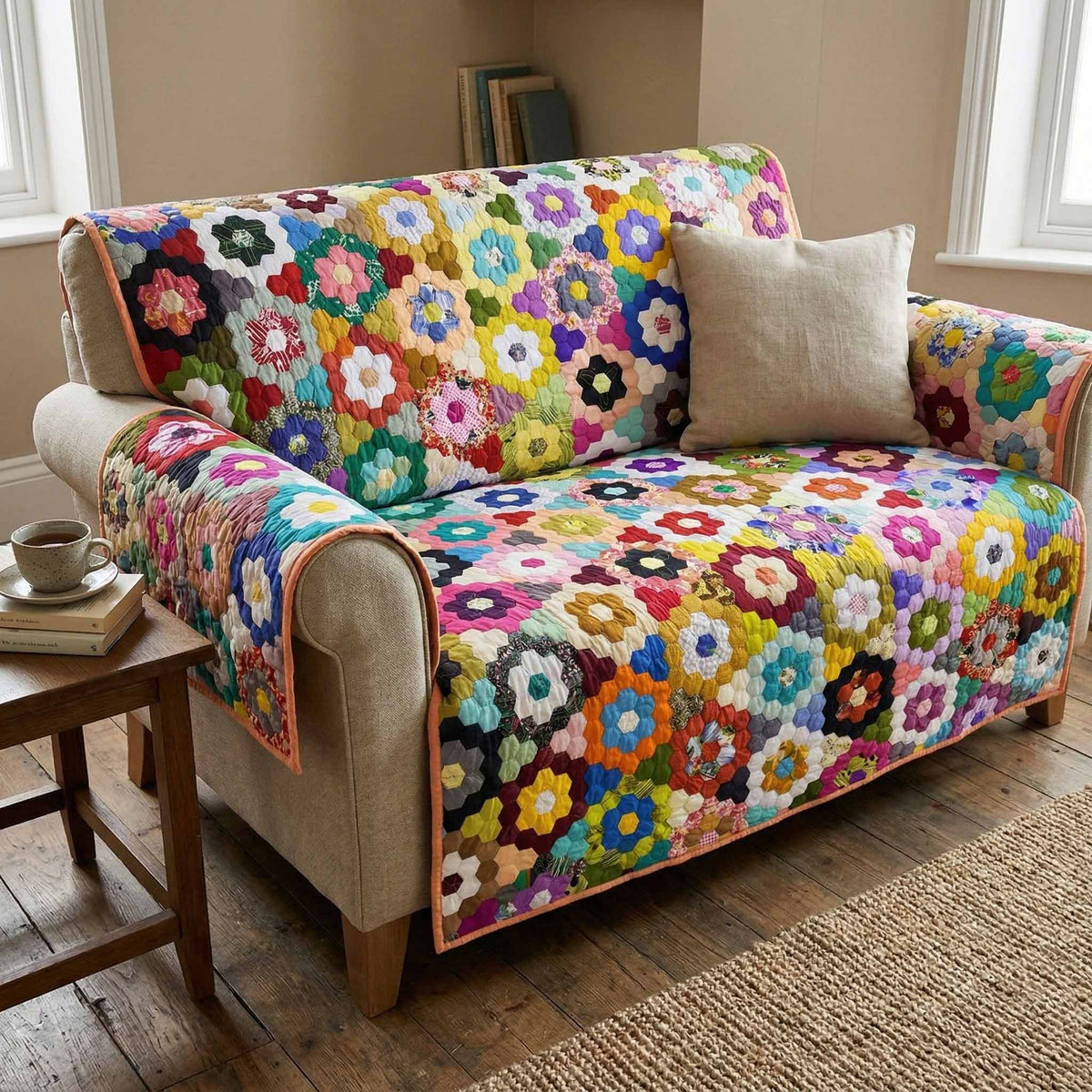 Bright Bouquet Sofa Cover