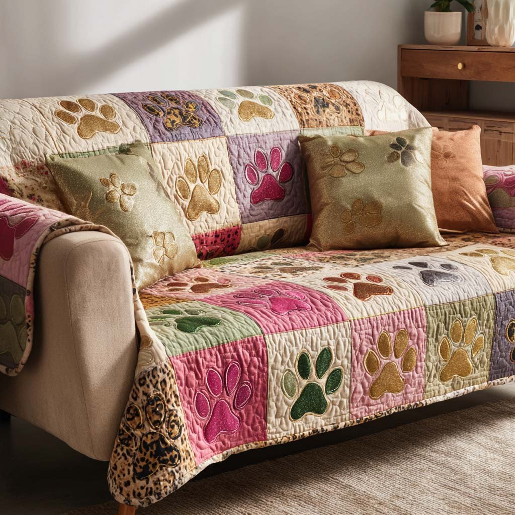 Bright Paw Patch Sofa Cover