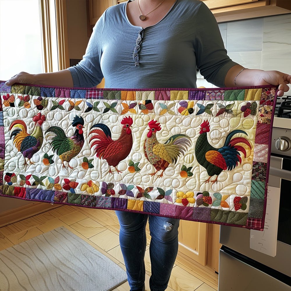 Bright Barnyard Friends Table Runner