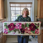 Bright Flower Meadow Table Runner