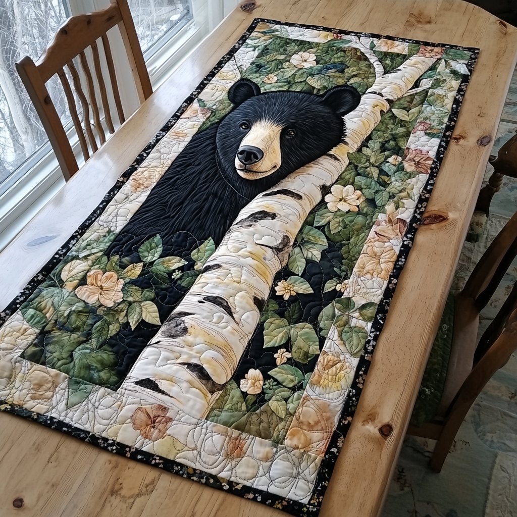 Brown Bear Table Runner