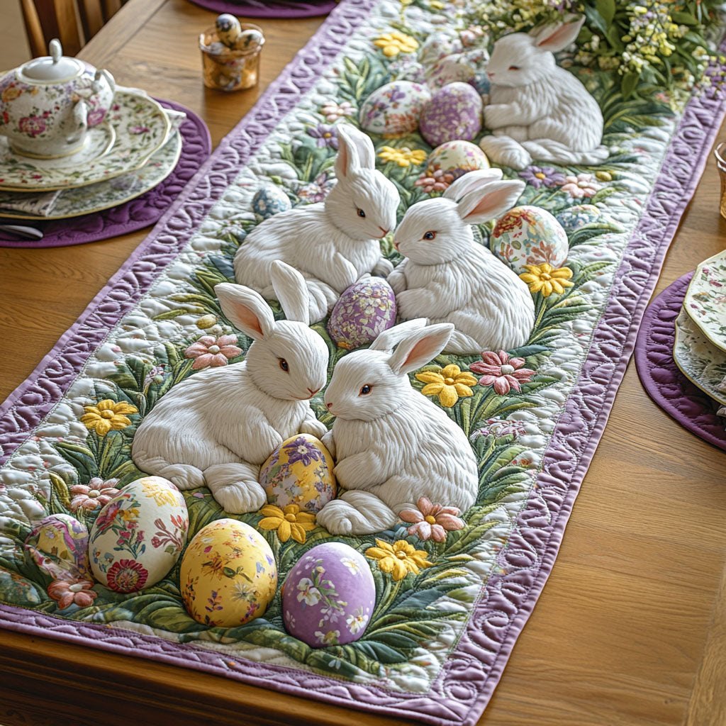 Bunny Cottage Spring Table Runner