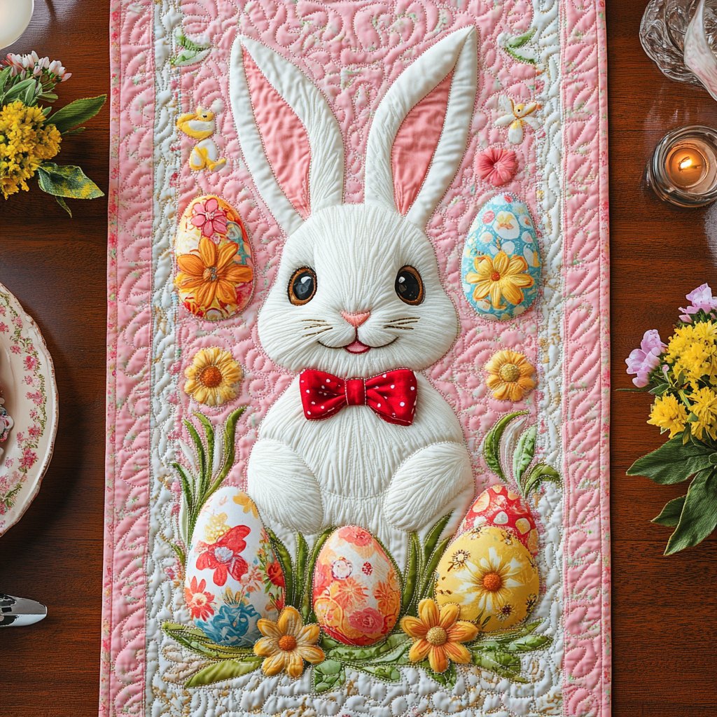 Bunny Pink Haven Table Runner