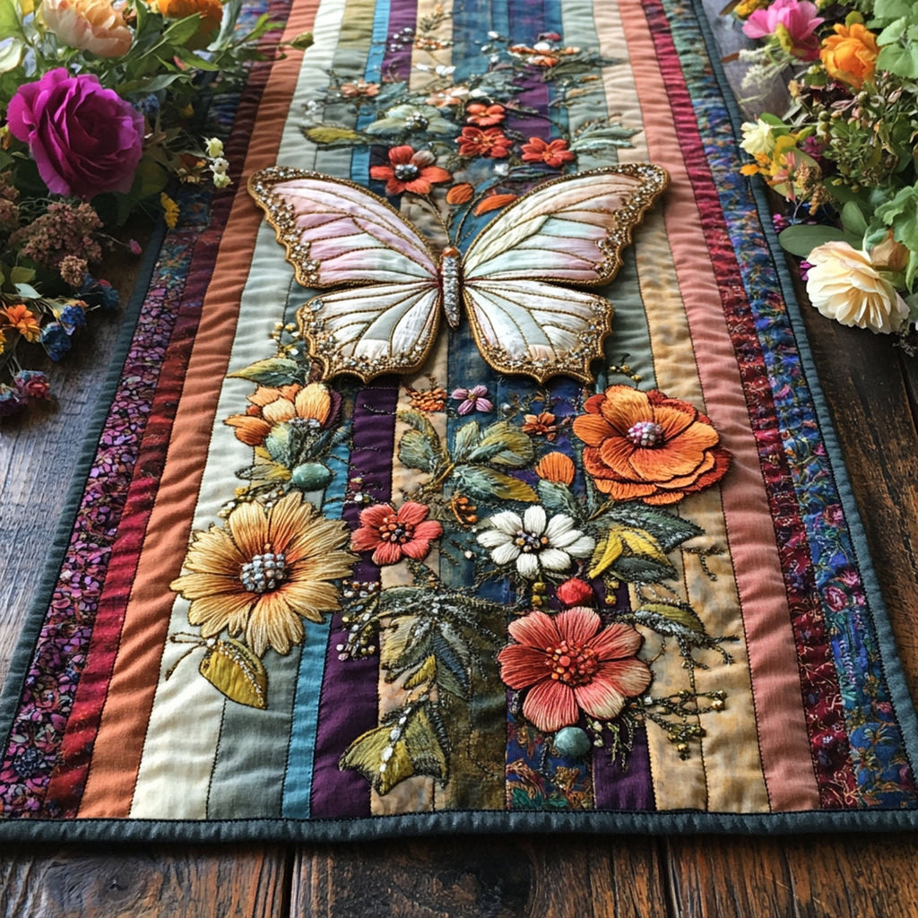 Butterfly Blossoms Table Runner