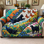Butterfly Garden Cats Sofa Cover