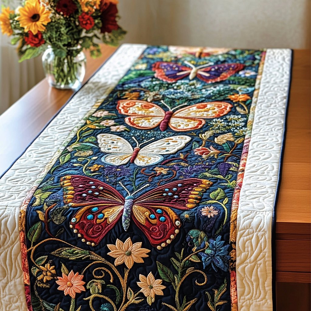 Butterfly Harmony Table Runner