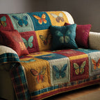Butterfly Patchwork Sofa Cover