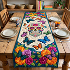 Butterfly Sugar Skull Table Runner
