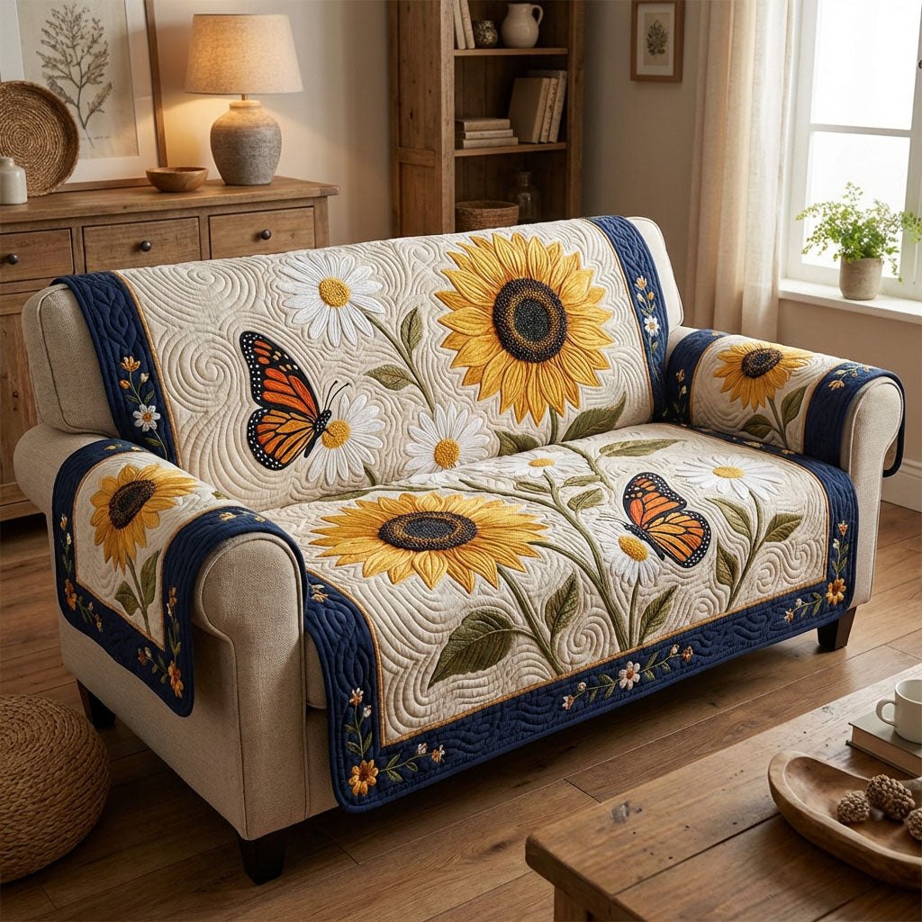 Butterfly Sun Meadow Sofa Cover