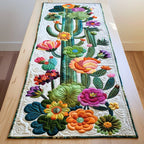 Cacti Blooms Table Runner