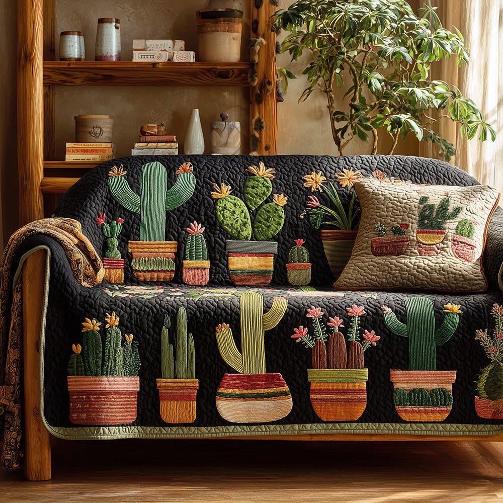Cactus Bloom Trail Sofa Cover