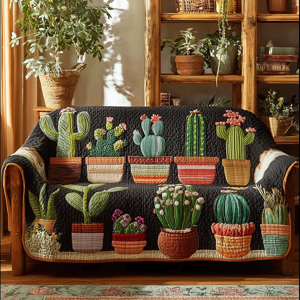 Cactus Garden Charm Sofa Cover