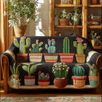 Cactus Garden Charm Sofa Cover