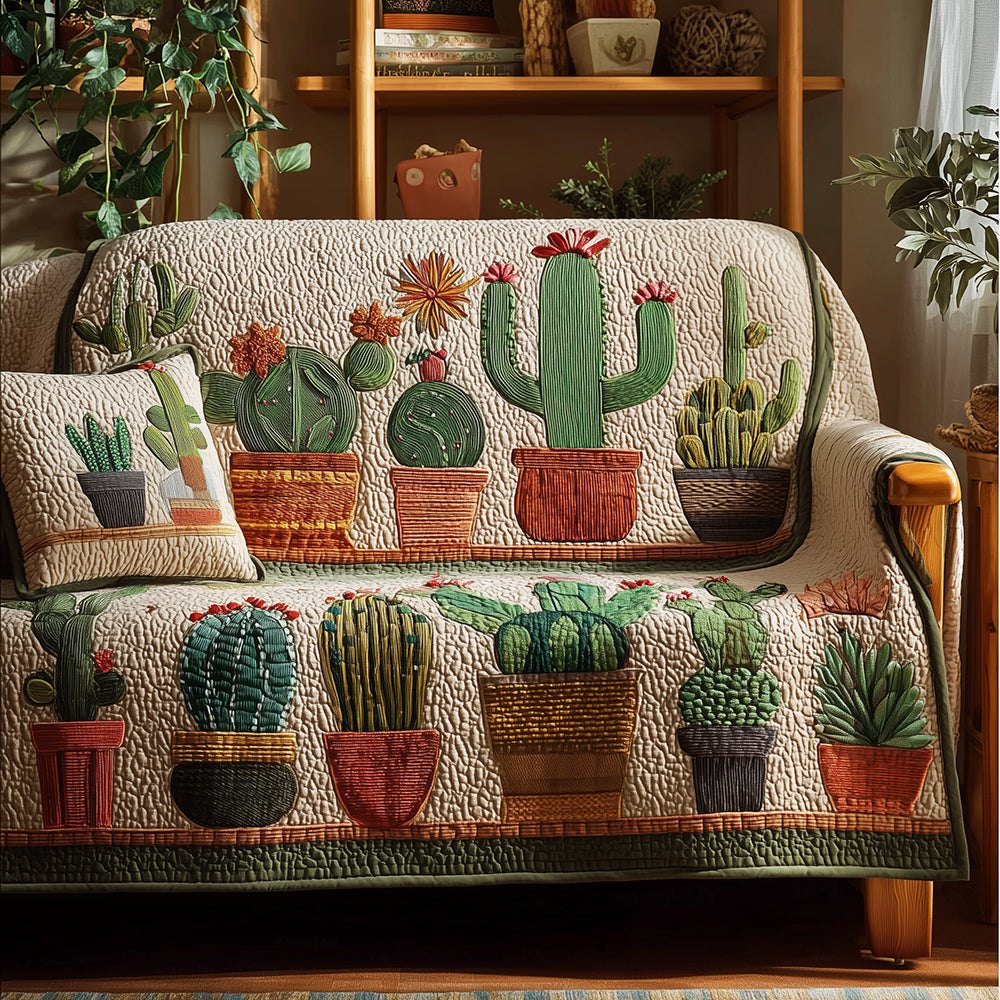 Cactus Morning Light Sofa Cover