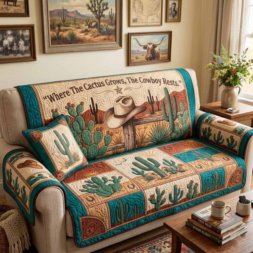 Cactus Ranch Sofa Cover