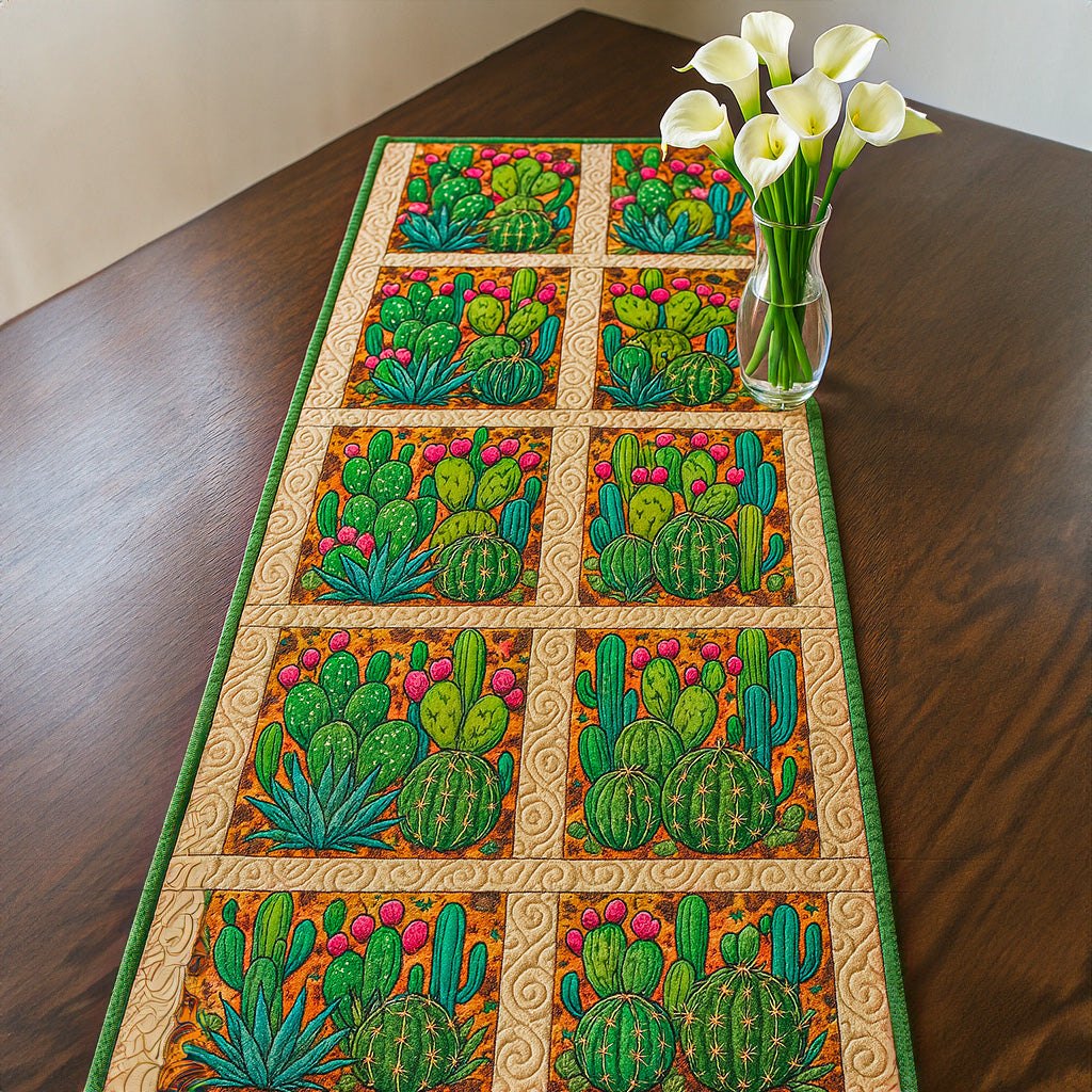 Cactus Symphony Table Runner