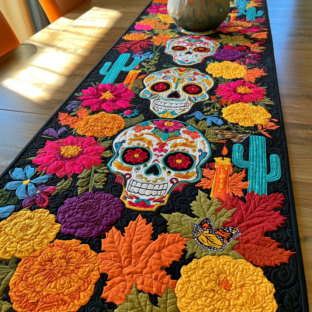 Calavera in Bloom Table Runner