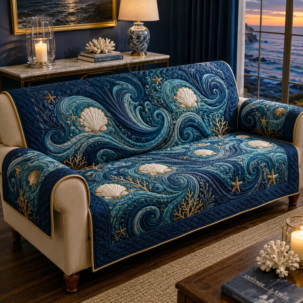 Calm Tides Sofa Cover