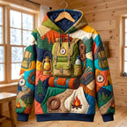 Lantern and Trail Pack hoodie, all-over print