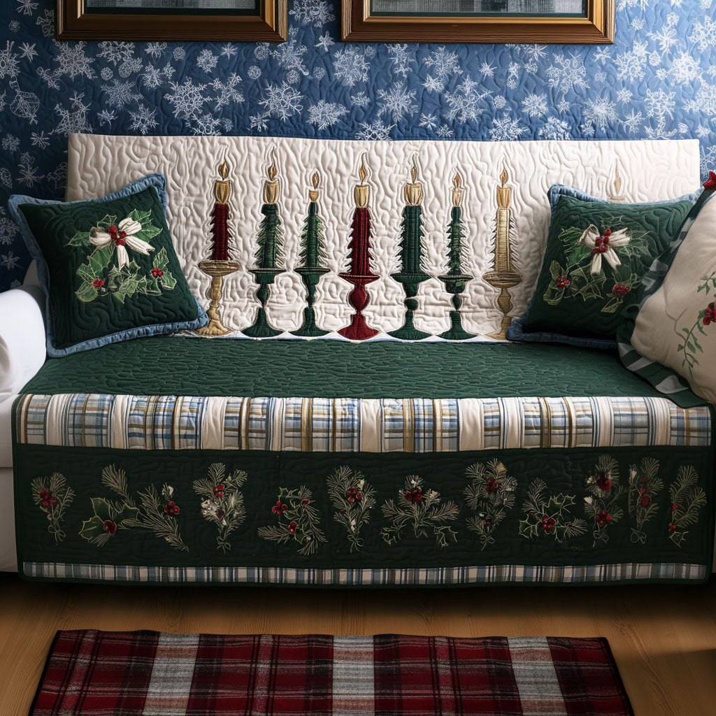 Candlelit Noel Sofa Cover