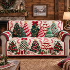 Candy Cane Trees Sofa Cover