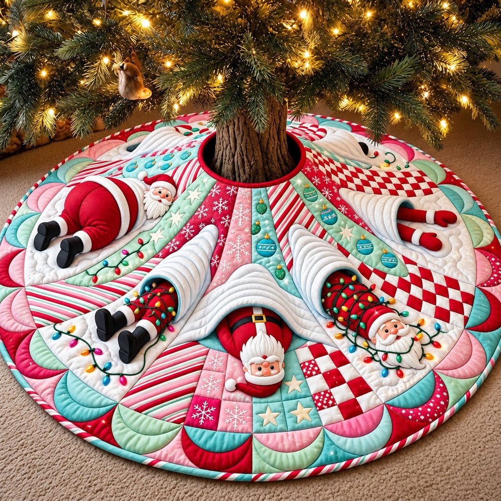 Candy Santa Christmas Tree Skirt