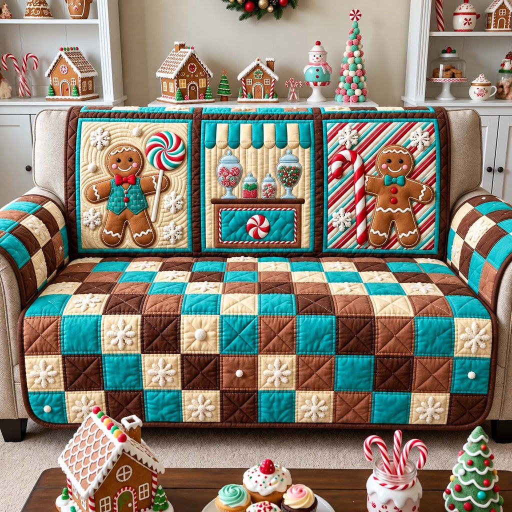 Candy Shop Christmas Sofa Cover