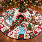 Candy Train Christmas Tree Skirt