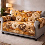 Caramel Comb Sofa Cover