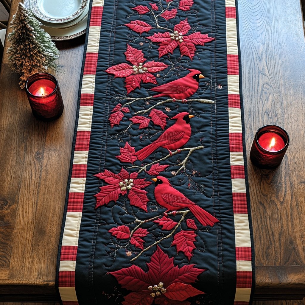 Cardinal Branch Table Runner