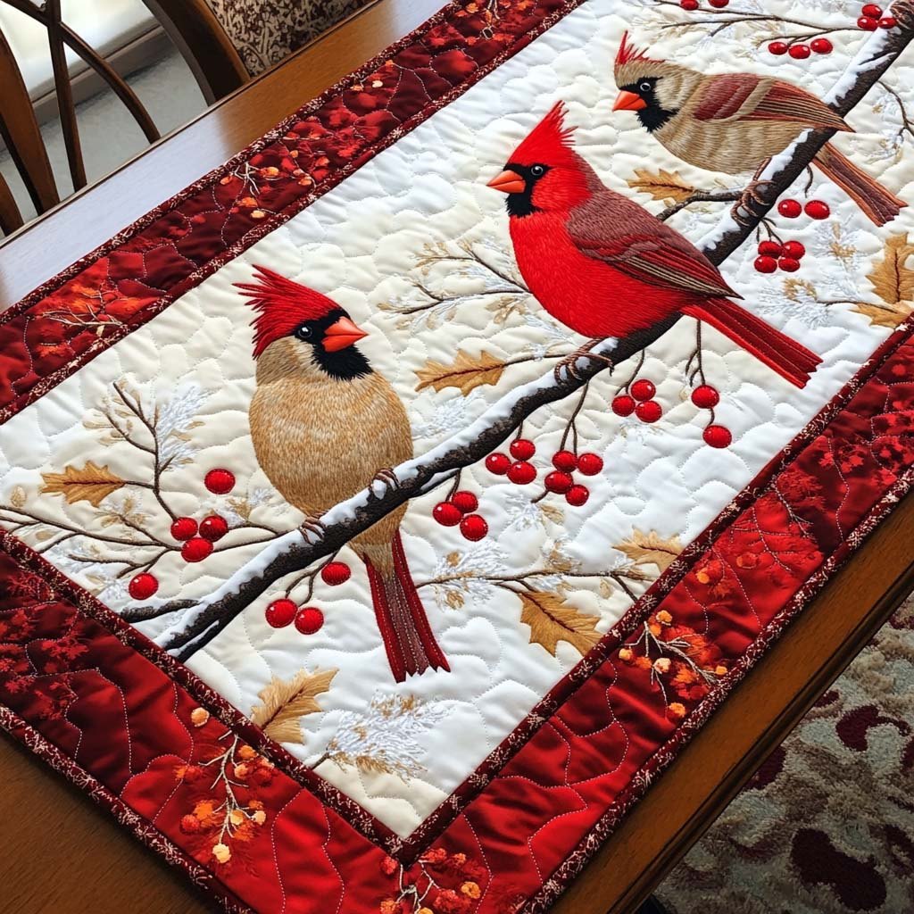 Cardinal Cadence Table Runner